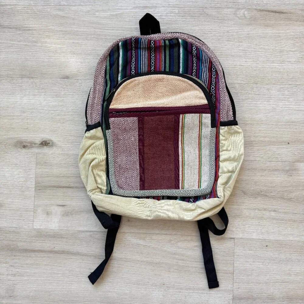 Himalayan Bag Backpack Travel Hiking School Patchwork Boho